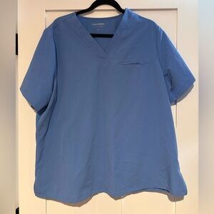 Women’s Mandala Ceil Blue Scrub Top